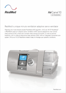 AirCurve 10 CS PaceWave Fact Sheet