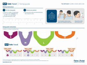 F&P Solo Nasal Digital Sizing Guide