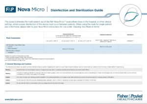 Nova Micro Disinfection and Sterilization Guide