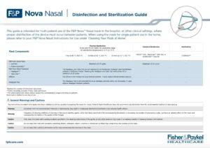 Nova Nasal Disinfection and Sterilization Guide