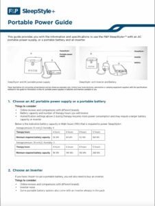 SleepStyle+ Portable Power Guide